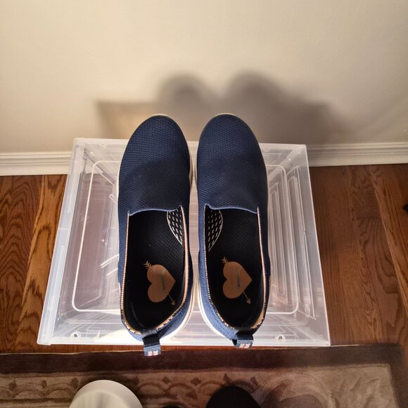 Skechers Women GO Walk Navy Sneakers, Size 7.5 - Picture 11 of 12